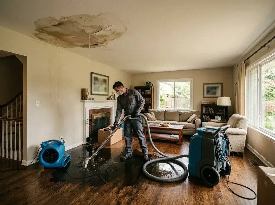 attic-pipe-burst-ceiling-drip-008 — frequently asked questions, Water Damage Restoration & Carpet Care in Buena Vista, MI